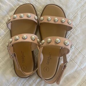 Cat & Jack Pink Pearl Accent Girls' Sandals